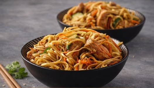 Omas köstliche Asia-Nudelpfanne