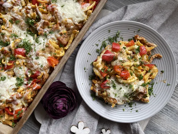 Omas schnelles Gyros-Spätzle-Gratin